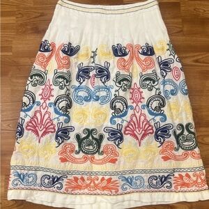 Neiman Marcus White Linen-Cotton Blend